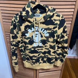 Bape Camouflage Hoodie in Black and Tan